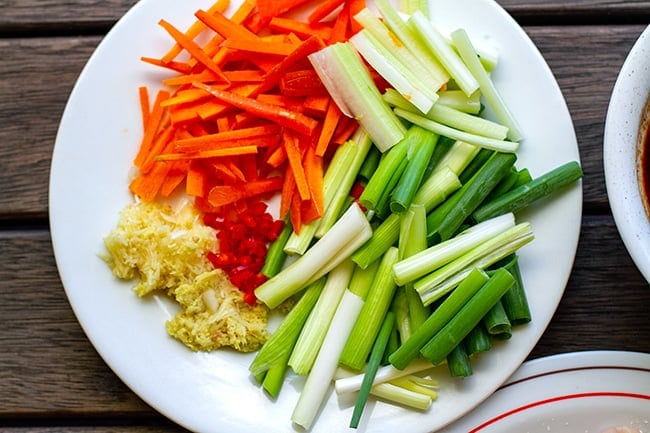 Mongolian chicken stir fry vegetables