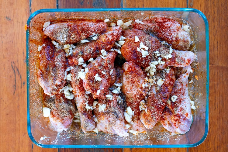 Chicken wings smoky spice rub