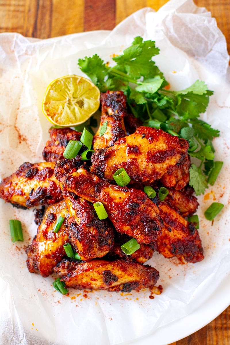 Paleo Chicken Wings With Smoky Spice Rub & Honey Lime Glaze