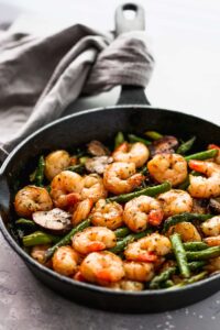 Garlic Shrimp Asparagus Skillet Recipe