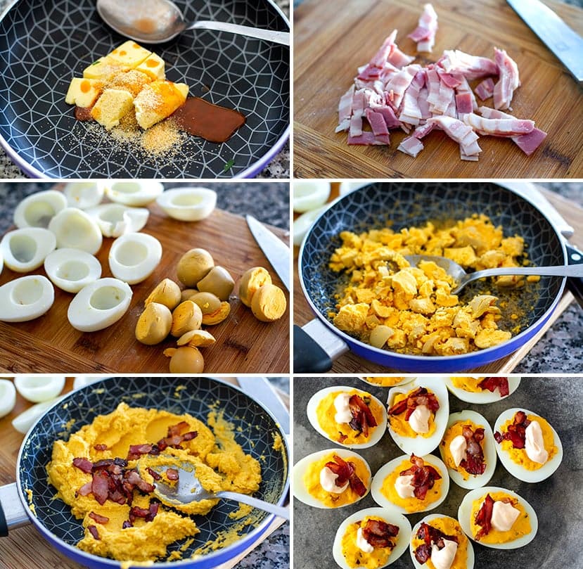 Paleo Deviled Eggs With Buffalo Sauce