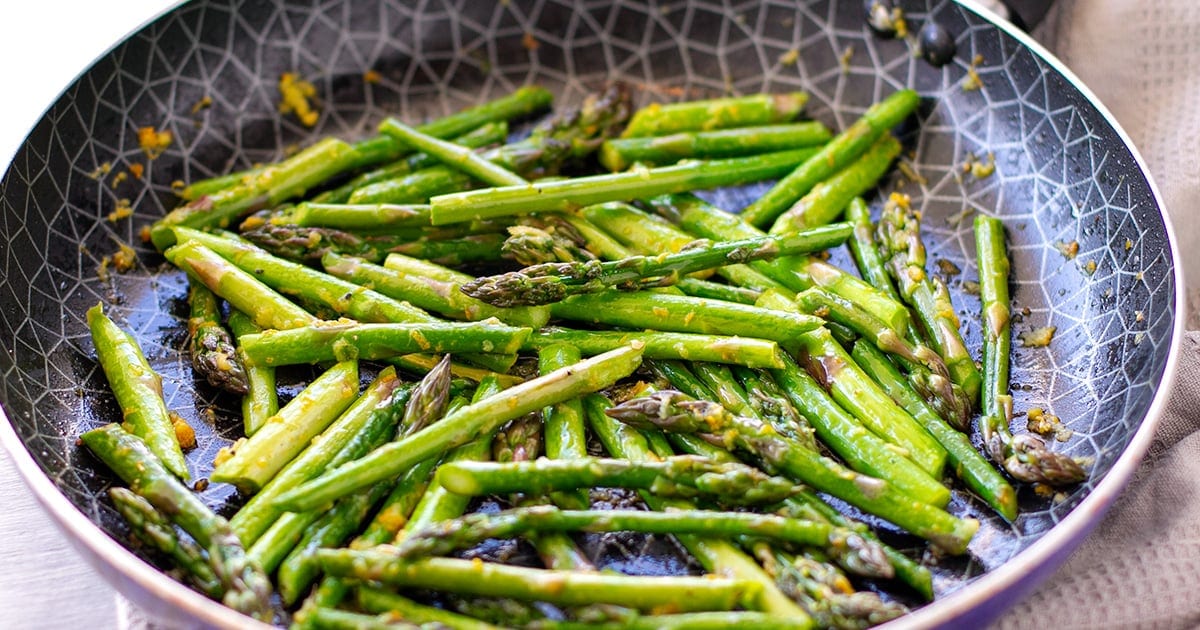 Sautéed Asparagus With Orange & Ginger