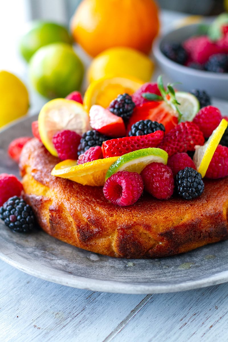 Citrus Summer Cake (Paleo, Gluten-free, Nut-Free, Grain-free)