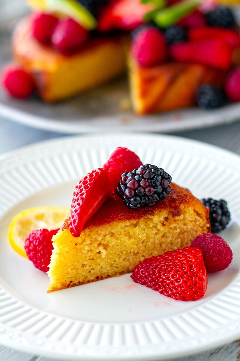 Healthy Orange & Lemon Cake (Nut-Free, Grain-free, Paleo)