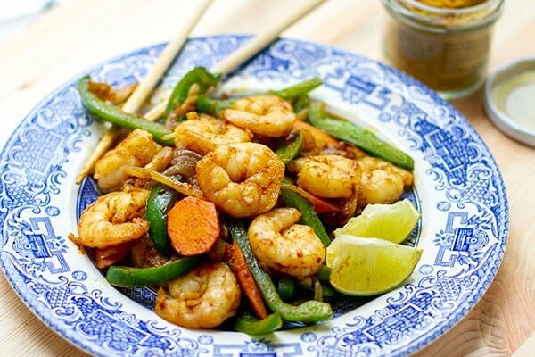 Coconut Curry Shrimp Stir Fry