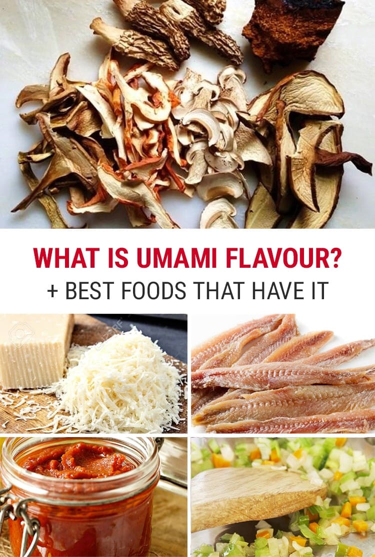 What is umami and which foods have umami flavour?