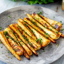 Roasted Parsnips With Spices & Parsley