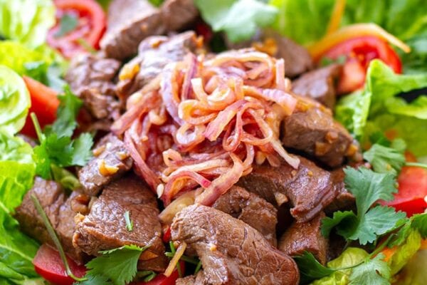 Shaken Beef Salad (Vietnamese Bu Lo Lac)