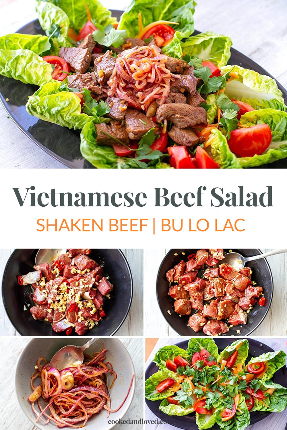Vietnamese Beef Salad (Shaken Beef, Bu Lo Lac)