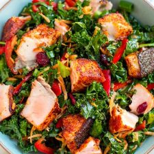 Fish Salad With Cajun Salmon & Kale