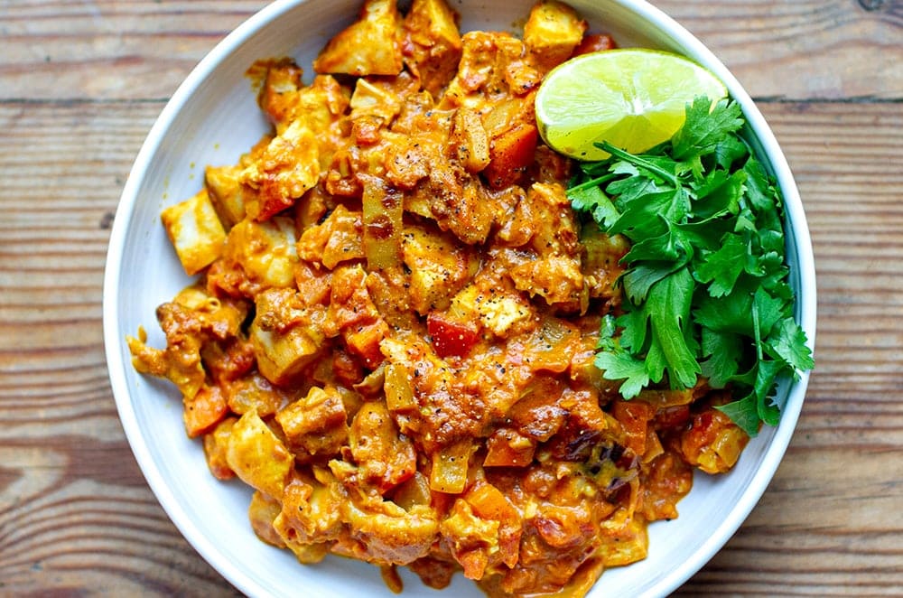 15-Minute Tomato Coconut Chicken Curry