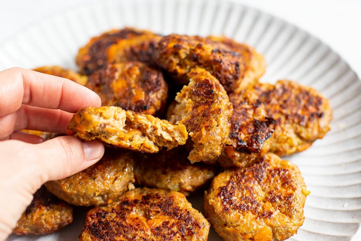 breakfast sausage with ground turkey meat.