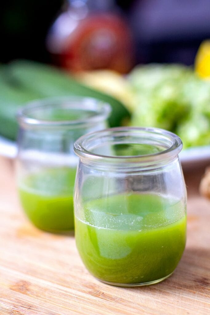 Zucchini Juice Tonic With Ginger & Lemon