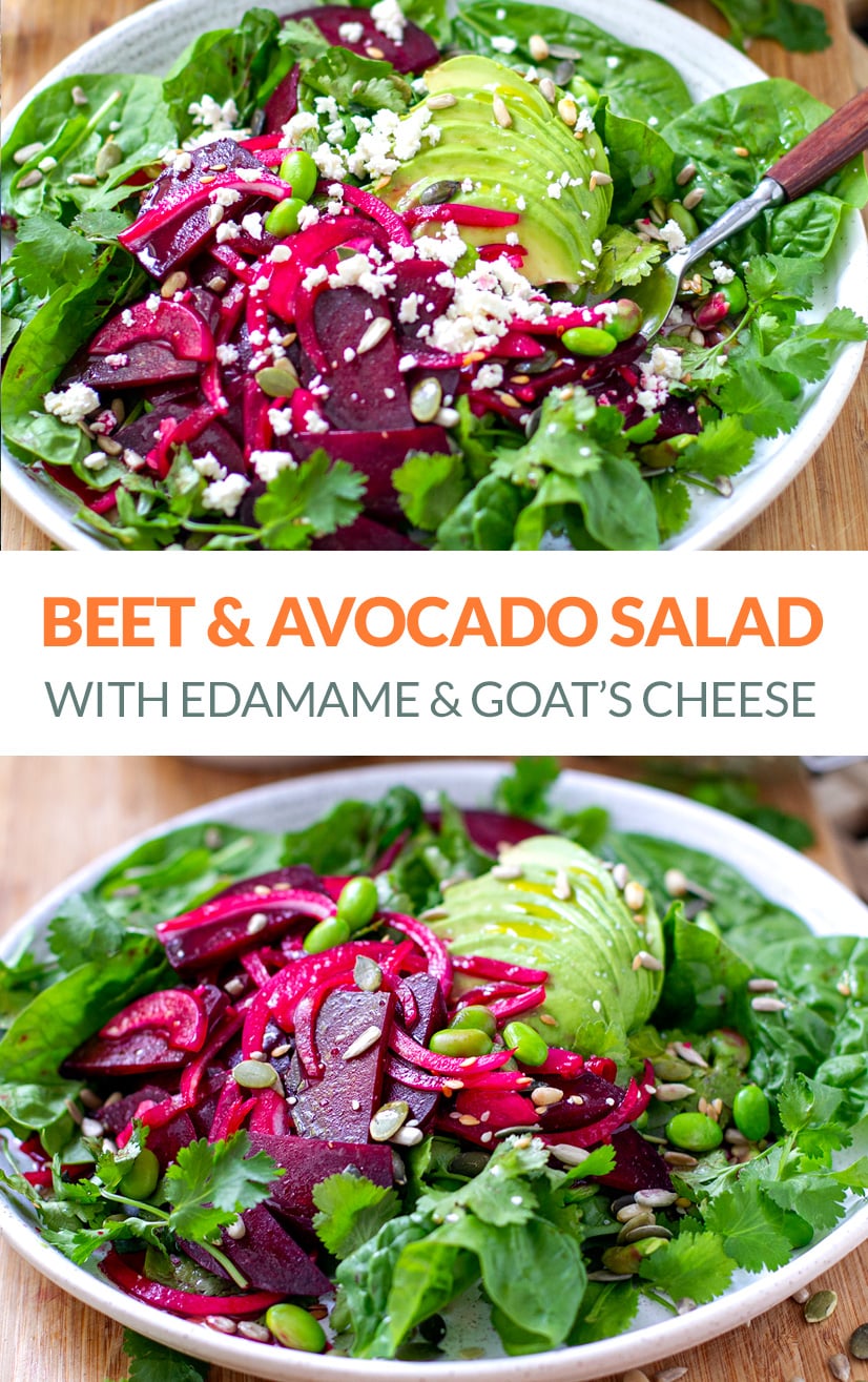 Beet Avocado & Edamame Salad
