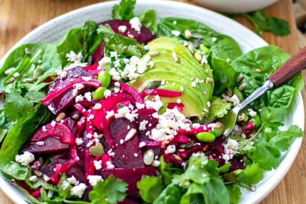 Beet Avocado & Edamame Salad