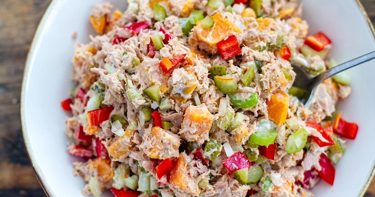 Sweet Potato & Tuna Salad (Whole30, Paleo)
