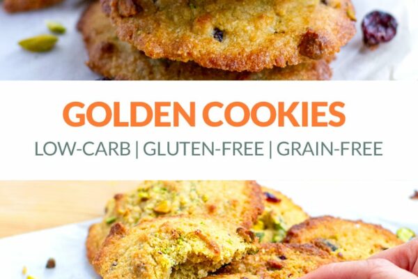 Golden Coconut Cookies (Low-Carb, Gluten-Free)