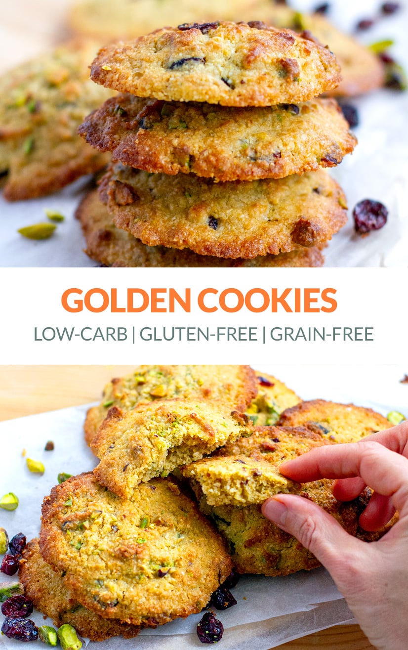 Golden Coconut Cookies (Low-Carb, Gluten-Free)