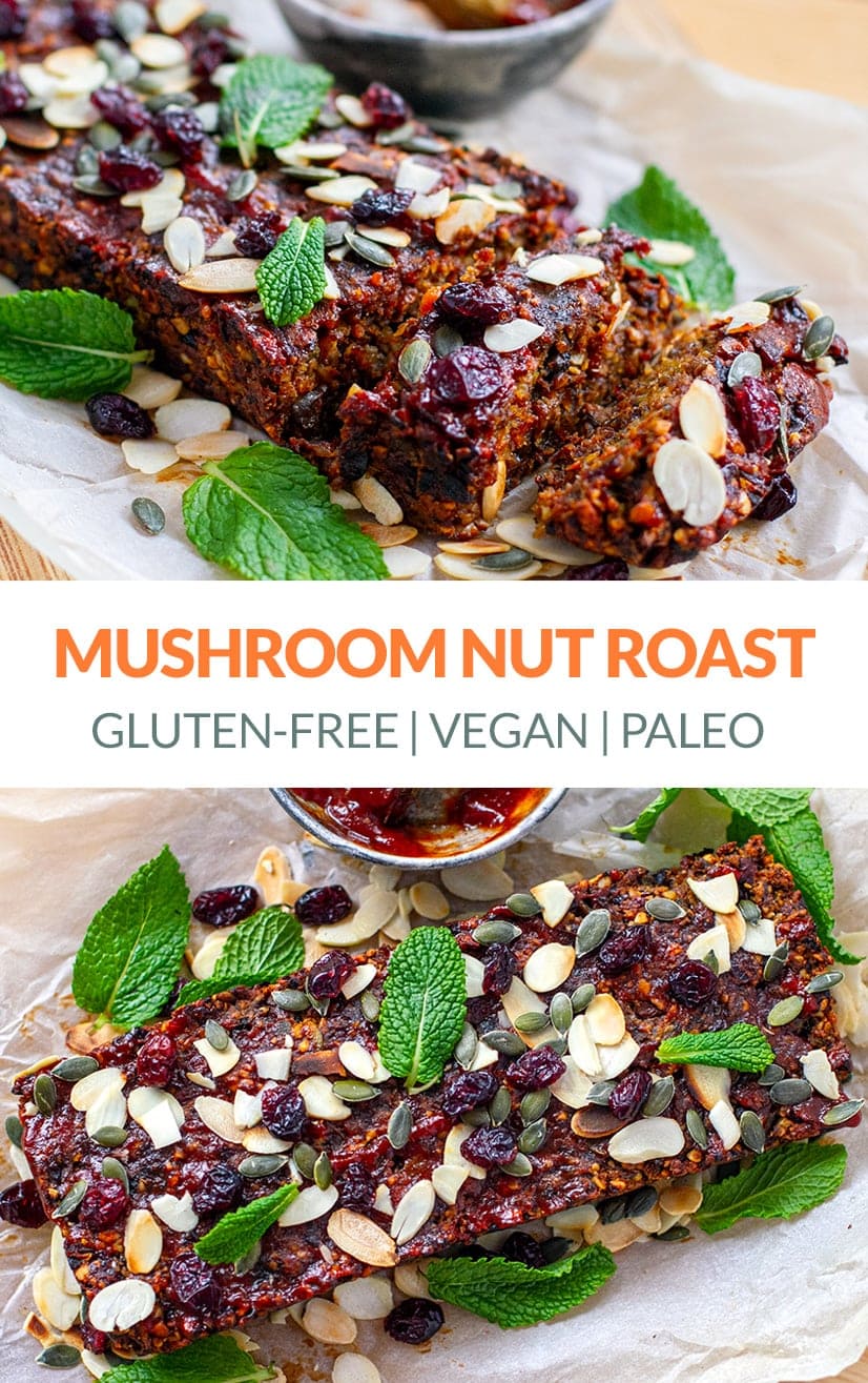 Mushroom Nut Roast (Vegan, paleo)