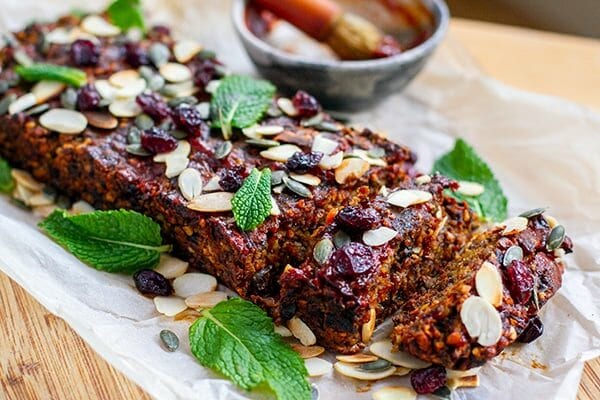 Nut roast vegan and paleo