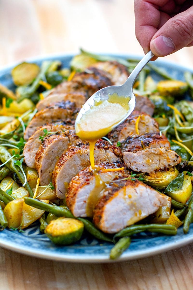 Roast Pork Tenderloin With Orange Maple Glaze