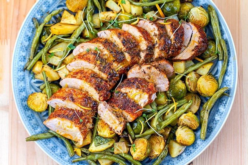 Roast Pork Tenderloin With Orange Maple Glaze