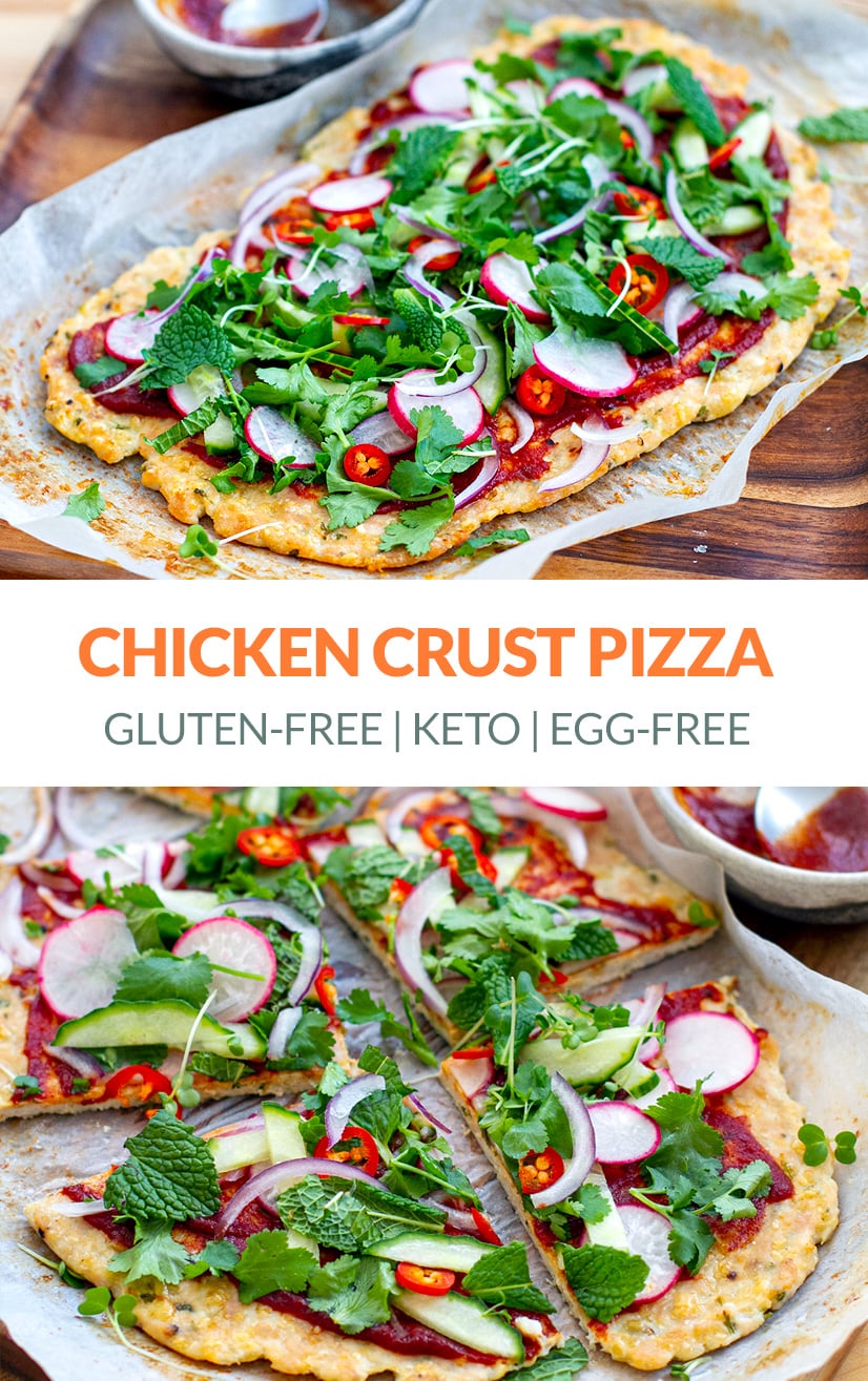 Chicken Pizza Crust (Keto, Low-carb, Gluten-Free)