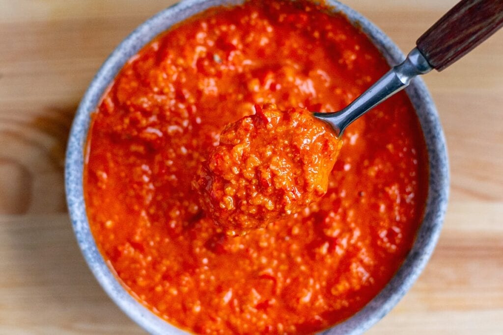 Red pepper romesco sauce