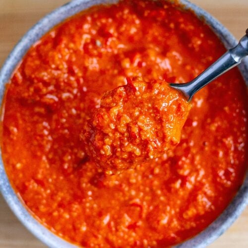 Red pepper romesco sauce