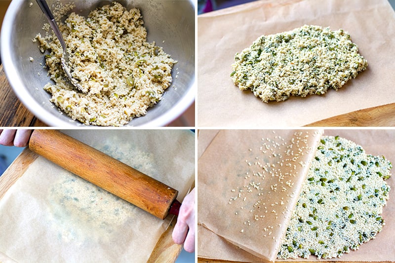 How to make sesame snaps step-by-step photos