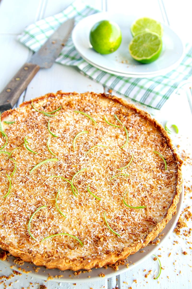 Paleo Lime & Coconut Tart