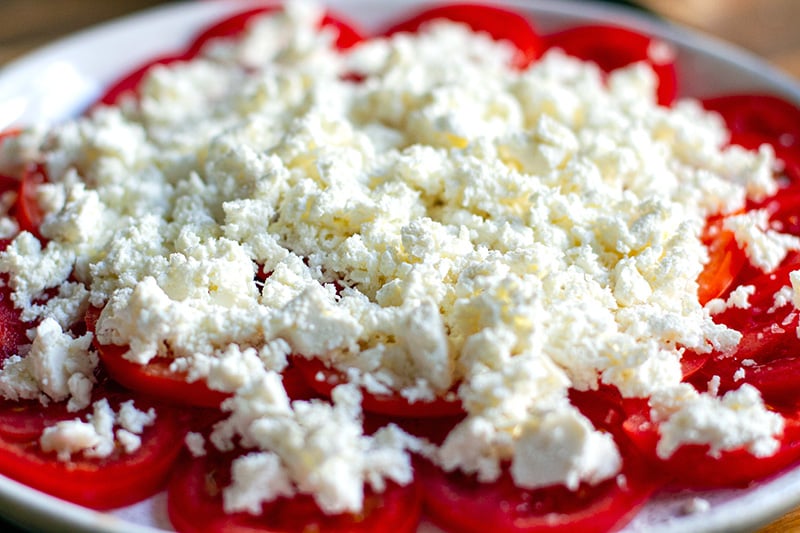 Ricotta salad with tomatoes