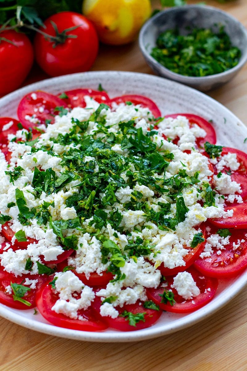 Tomato Ricotta Salad With Gremolata