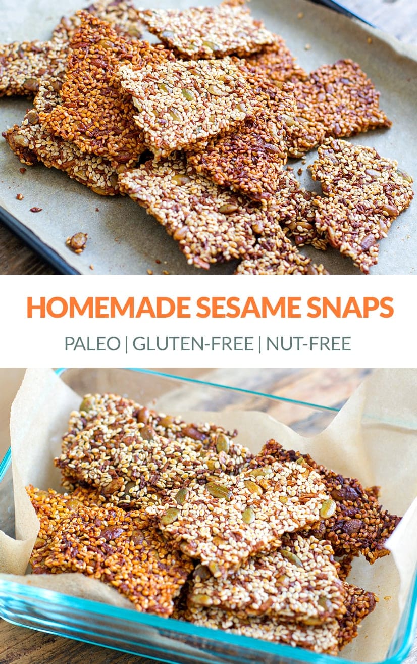 Homemade Sesame Snaps (Gluten-Free, Nut-Free)