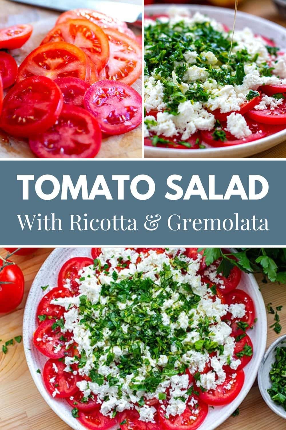 Tomato Salad With Ricotta & Gremolata