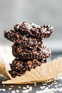 Vegan No-Bake Cookies with Tahini