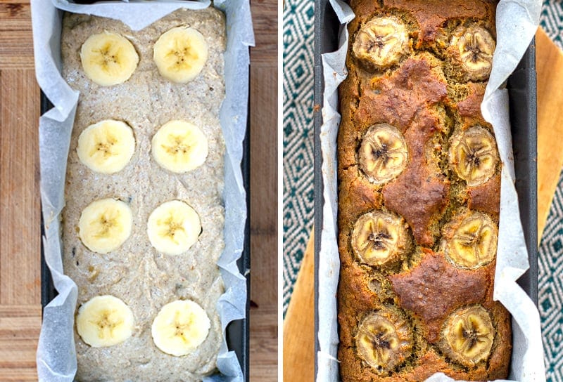 Baking quinoa flour banana bread