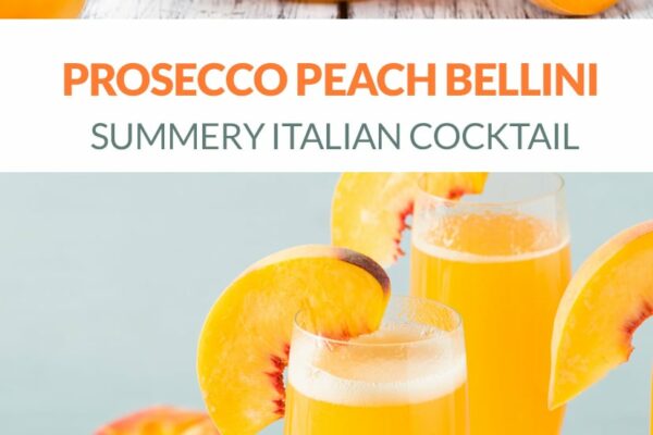 Peach Prosecco Bellini Recipe