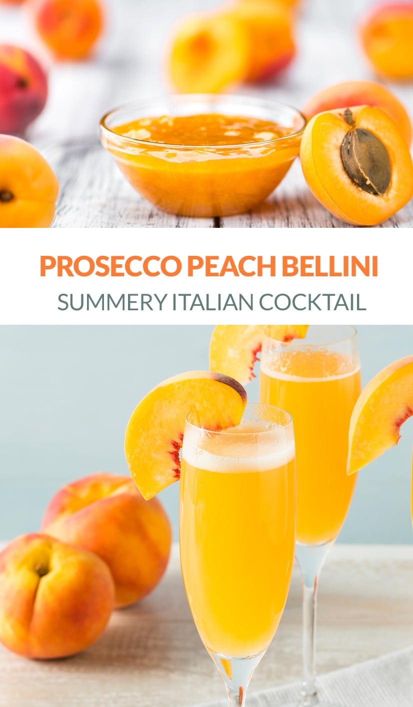 Peach Prosecco Bellini Recipe