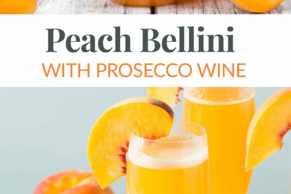 Peach Bellini With Prosecco