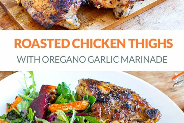Roasted Chicken Thighs With Oregano Garlic