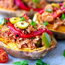 Stuffed Sweet Potatoes With Spanish Tuna Filling