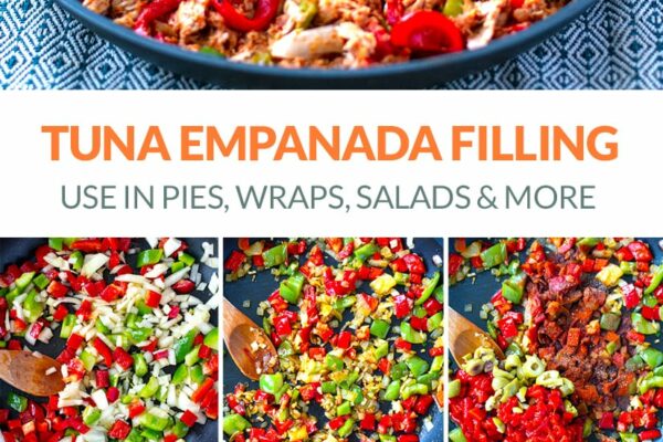 Tuna Empanada Filling With Tomatoes, Peppers & Olives