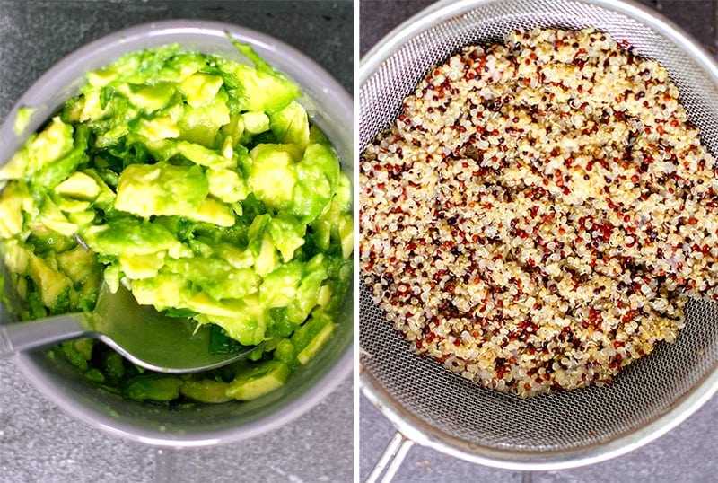 Quinoa taco bowl