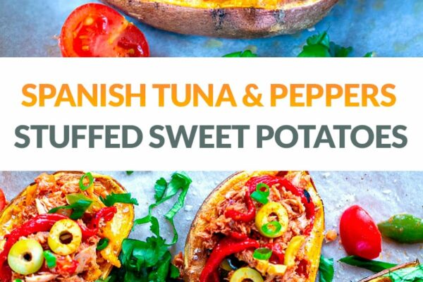 Stuffed Baked Sweet Potatoes With Spanish Tuna & Peppers