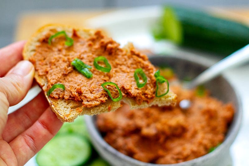 Sardine spread on toast