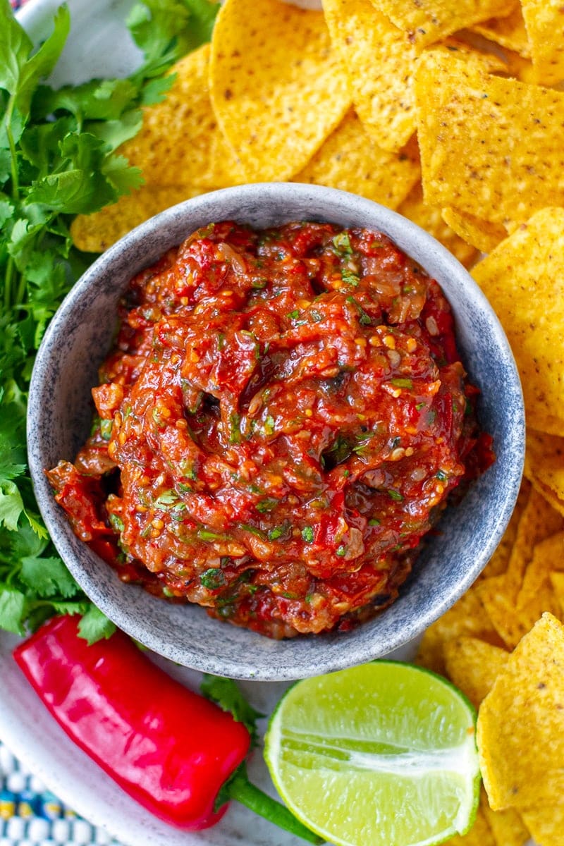 Roasted Tomato Salsa (Salsa Tatemada)