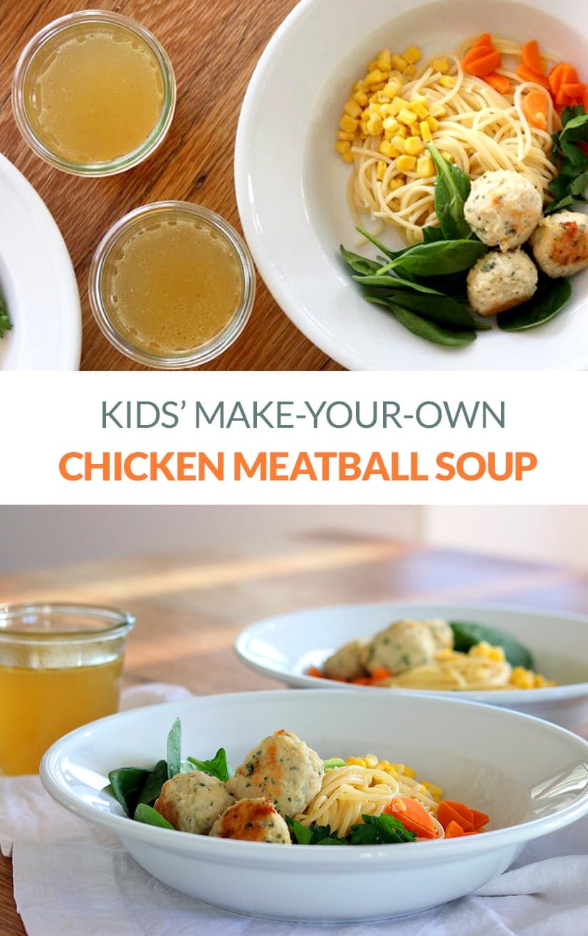 Immune-Boosting Chicken Meatball Soup For Kids