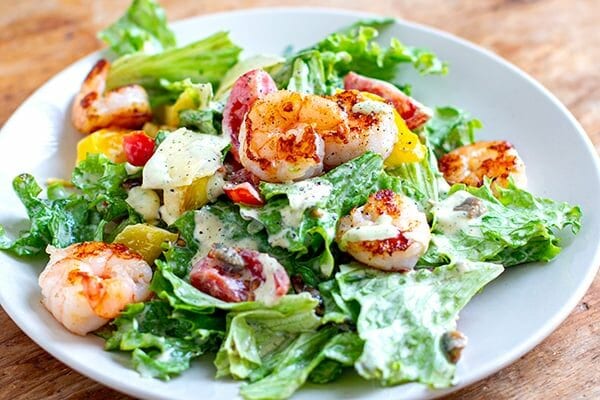 Grilled Shrimp Caesar Salad