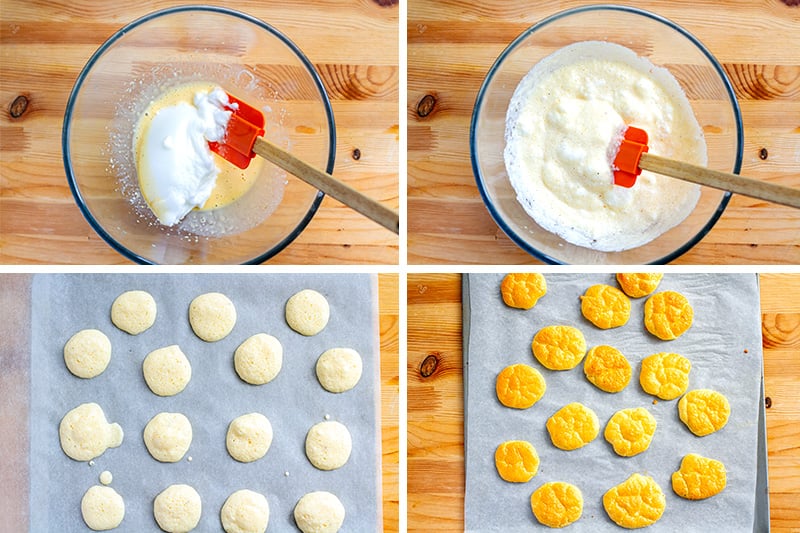 How to make keto cloud bread blinis step 2